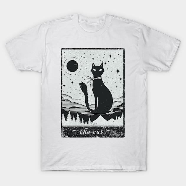 Tarot Card The Cat T-Shirt by xsylx